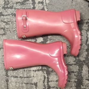 Hunter rain boots in pink size 33